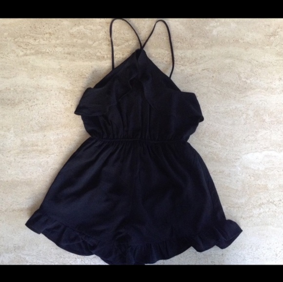 Monteau Black Romper - Picture 1 of 5